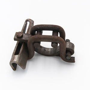 Demi-collier orthogonal à clavette